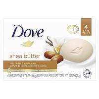 Dove Shea Butter Purely Pampering Beauty Bar 4 oz, 4 Bar (106g)