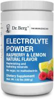 Dr. Berg Electrolyte Powder , Raspberry & Lemon Natural Flavor Hydration Drink Mix Supplement - 