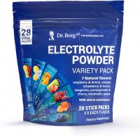 Dr. Berg's Electrolytes Powder Variety Pack, Drink Mix - Boost Energy & Keto - 28 Stick Pack