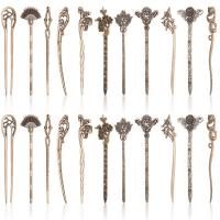 Duufin 22 Pieces Hair Sticks Vintage Chinese Hair Chopstick Retro Hair Fork for Women - Bronze