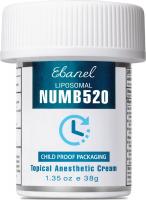 Ebanel Liposomal Numb520 5% Lidocaine Topical Numbing Cream Maximum Strength with Aloe Vera - 1.35 O