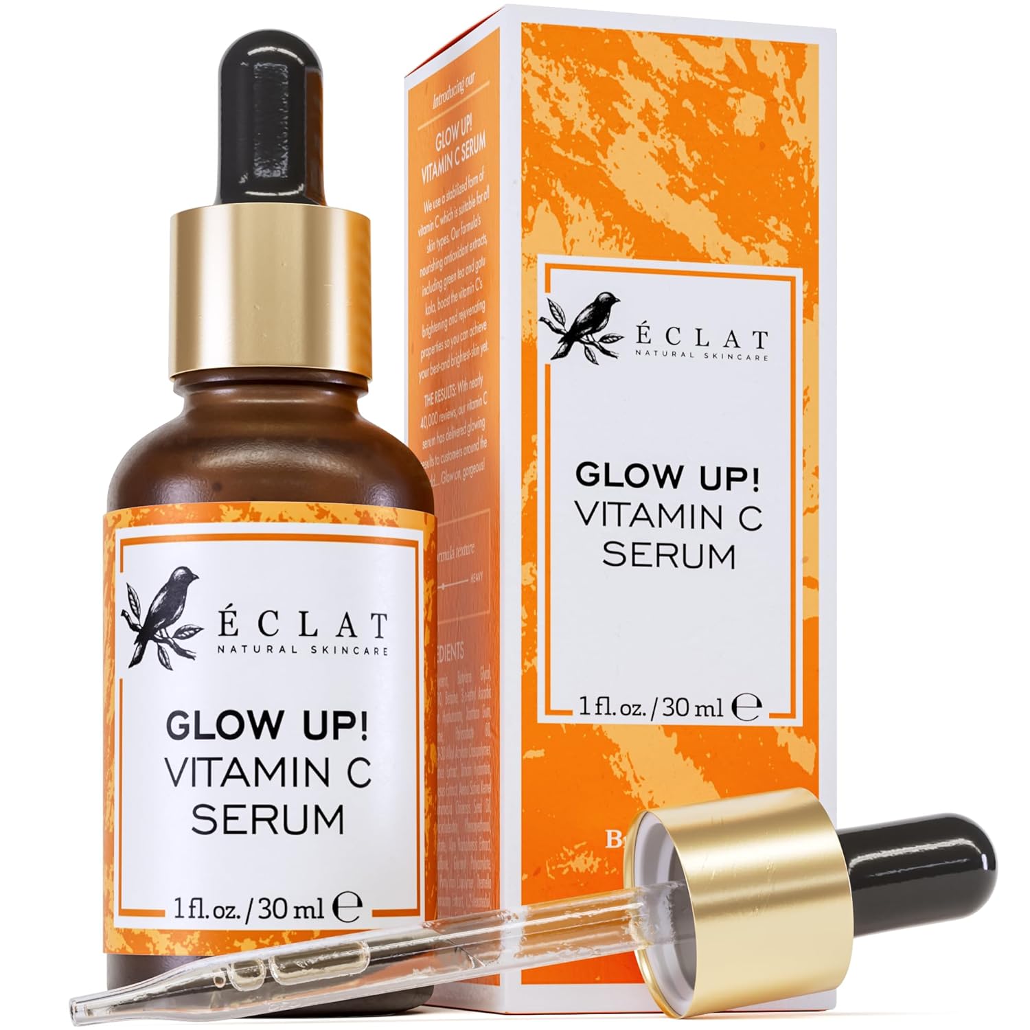 Eclat Skincare Vitamin C Serum 1 Fl Oz – Imported Anti-Aging & Skin Brightening Serum for Face