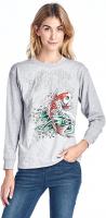 Ed Hardy Big Girls Juniors T Shirt Long Sleeve Koi