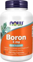 NOW Supplements Boron 3 mg: Building a Foundation of Structural Support - 250 VCaps
