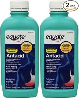 Equate - Antacid/Anti-Gas Liquid - Maximum Strength, Original Flavor, 12 fl oz, Pack of 2