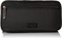Fossil mens Mlg0388001 Toiletry Bags, Double Zip - Black