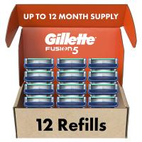 Gillette Fusion5 Manual Men s Razor Blade Refills with Lubrastrip - 12 Count