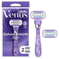 Gillette Venus Extra Smooth Swirl Women's Razor - 1 Handle + 2 Refills