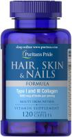 Hair, Skin & Nails Formula, Helps Support Skin, Hair and Nail Health**, 120 Caplets, by Puritan'