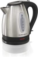 Hamilton Beach 40880 Stainless Steel Electric Kettle, 1.7-Liter, Silver