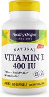 Healthy Origins Natural Vitamin E - 400 IU - 180 Softgels