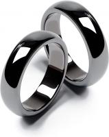 Hematite Rings for Women Men Unisex - Black