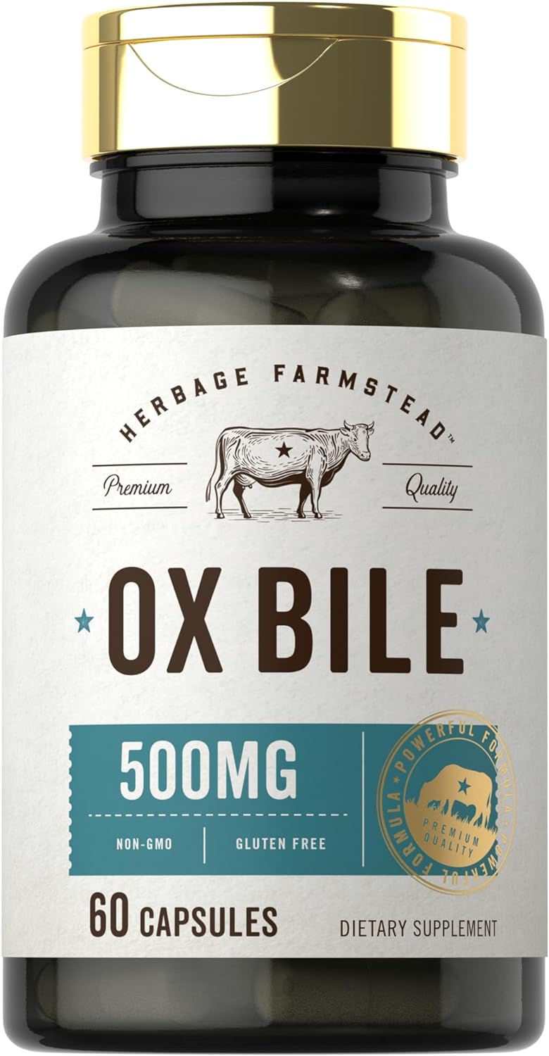 Carlyle Ox Bile Supplement 500 mg – Digestive En