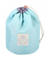HOYOFO Barrel Travel Cosmetic Bags Women Makeup Toiletry Storage Bag - Blue