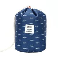 HOYOFO Travel Restroom Barrel Cosmetic Bag multi Makeup Bags - Blue