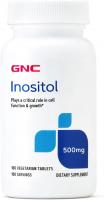 GNC Inositol 500mg Supplement for Enhanced Cell Function and Growth, 100 Tabs