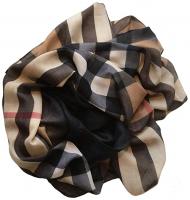 Jerla Women's Scarves Lady Light Soft Fashion Solid Scarf Wrap Shawl Plaid Scarf - (Khaki Plaid)