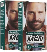 Just For Men Brush In Color Mustache & Beard Dark Brown 2 pk