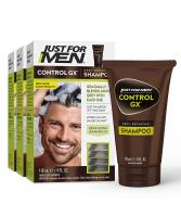 Just For Men Control GX Grey Reducing Shampoo, Gradual Hair Color for Stronger and Healthier Hair, 4