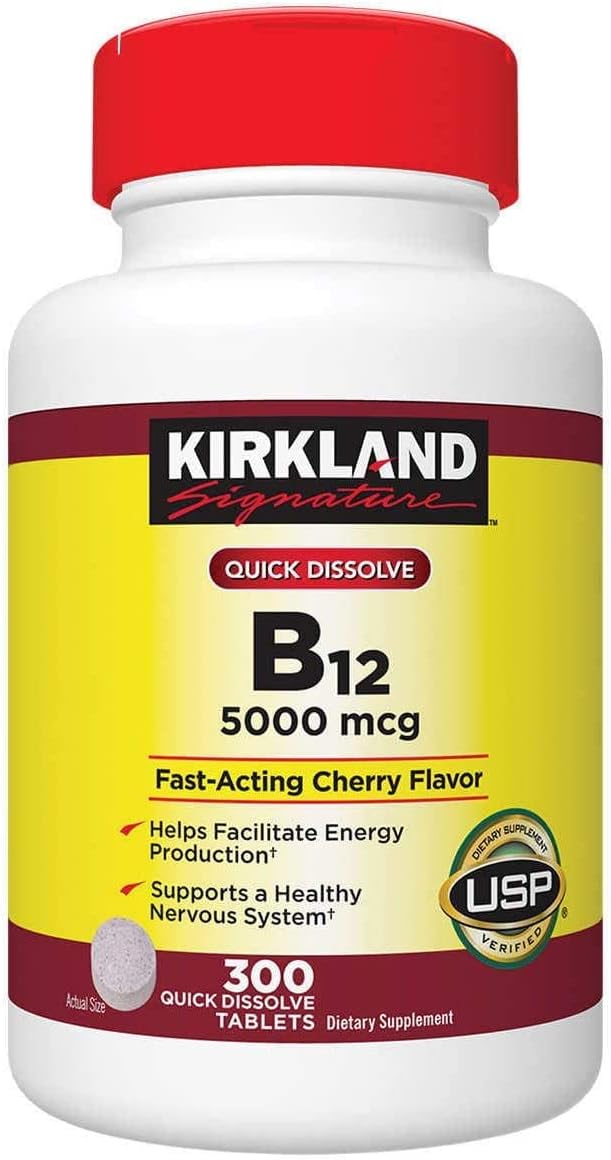 Kirkland Signature Quick Dissolve B-12 5000 mcg �