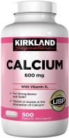 Kirkland Signature Calcium 600mg + D3 - 500 Tablets