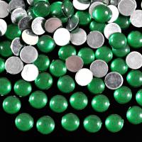 Kundan Stone for Jewellery Craft Embroidery Making, 4mm, Dark Green - 100 Count