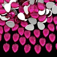 Kundan Stone for Jewellery Craft Embroidery Making, 4x6mm, Pink - 100 Count