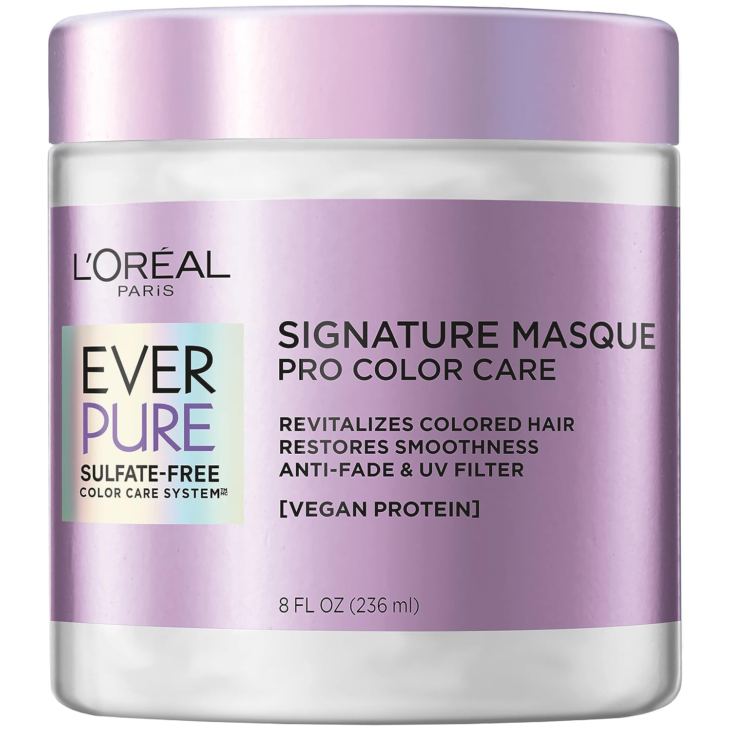 L'Oreal Paris EverPure Sulfate Free Signature Masque Pro Color Care, Hair Mask, 8 fl oz