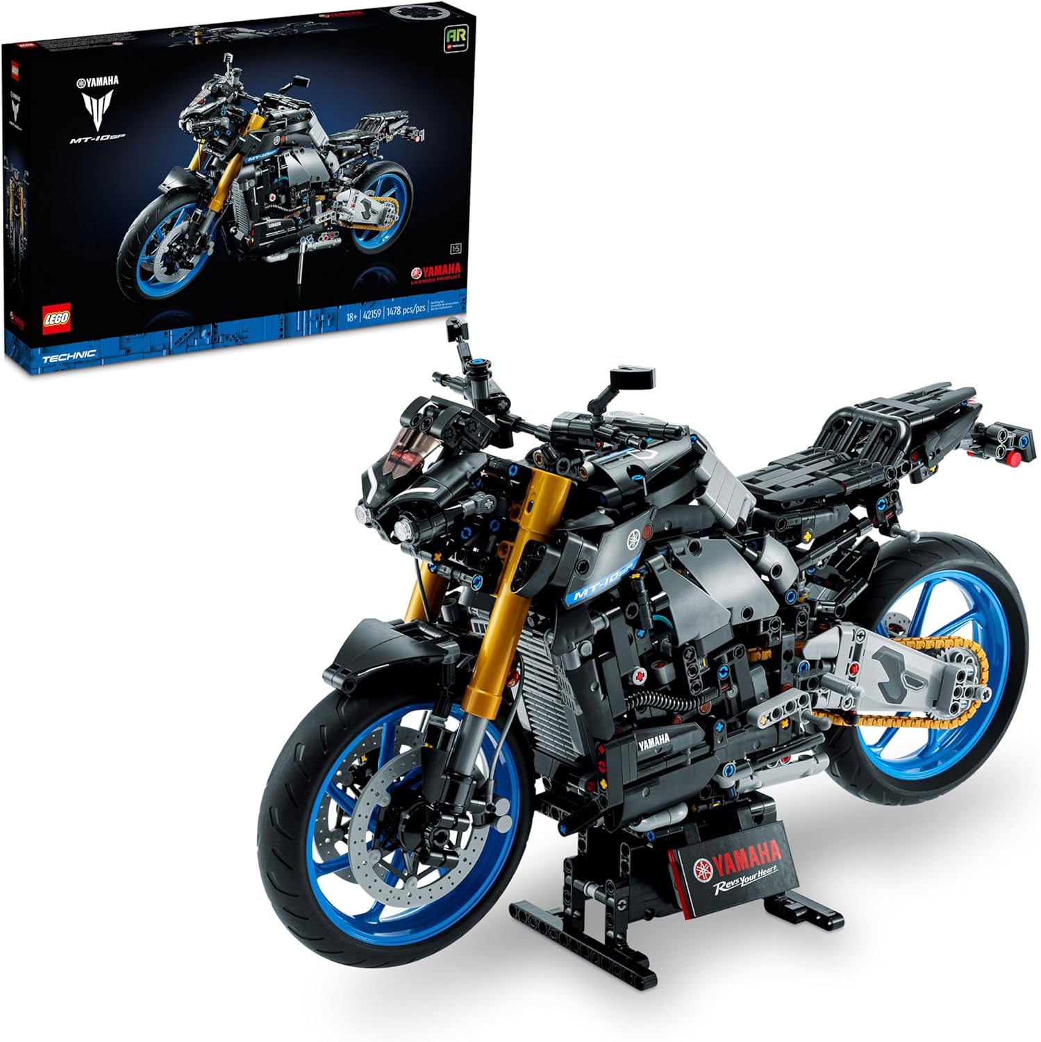LEGO Technic Yamaha MT-10 SP 42159 Advanced Building Set for Adults - Iconic Motorcycle Model for Build and Display, Perfect Gift for Fans of Yamaha Vehicles and Motorcycle Collectibles