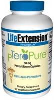 Life Extension Pteropure Pterostilbene Vegetarian Capsules 50mg - 60 Count
