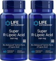 Life Extension Super R Lipoic Acid 240mg - 60 Capsules (2 Pack)