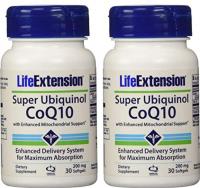Life Extension, Super Ubiquinol CoQ10, 200mg, Pack of 2 - 30 Softgels