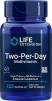 Life Extension Two-Per-Day  Vitamins, Minerals, Plant Extracts, Quercetin, 5-MTHF, Folate 120 capsul