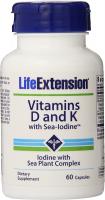 Life Extension Vitamins D and K with Sea-Iodine - 