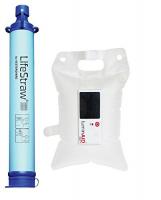 Lifestraw Personal Water Filter with LuminAID PackLite 16 Inflatable Solar Light Combo Pack