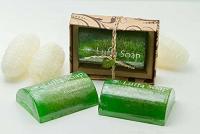 Luffa Soap Bar Scrub Aromatherapy Green Tea Honey Saibua - 3.4Oz (100g)