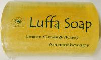 Luffa Soap Bar Scrub Aromatherapy Lemongrass Honey Saibua - 3.4 Oz (100g)