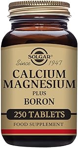 Solgar Calcium Magnesium Boron Tablets, 250 Count