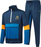Men's Casual Tracksuit Sets Jogging Suits 2 Piece Outdoor Training Activewear Sweat Outfits - Blue