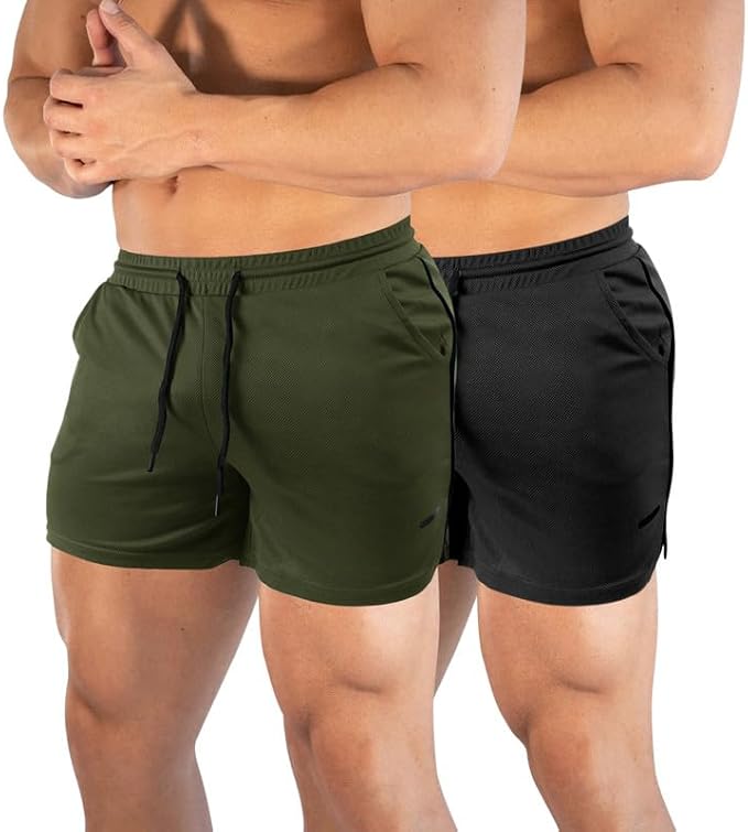 TEZO Athletic Running Shorts - Lightweight Mesh Ac&hellip;