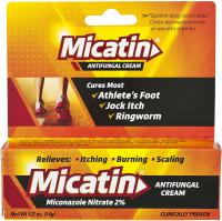 Micatin Antifungal Cream with Miconazole Nitrate 2%, Clinically Proven to Treat Athlete's Foot, Jock