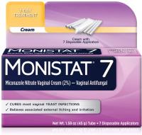 MONISTAT 7-Dose Yeast Infection Treatment, 7 Disposable Applicators & 1 Cream Tube