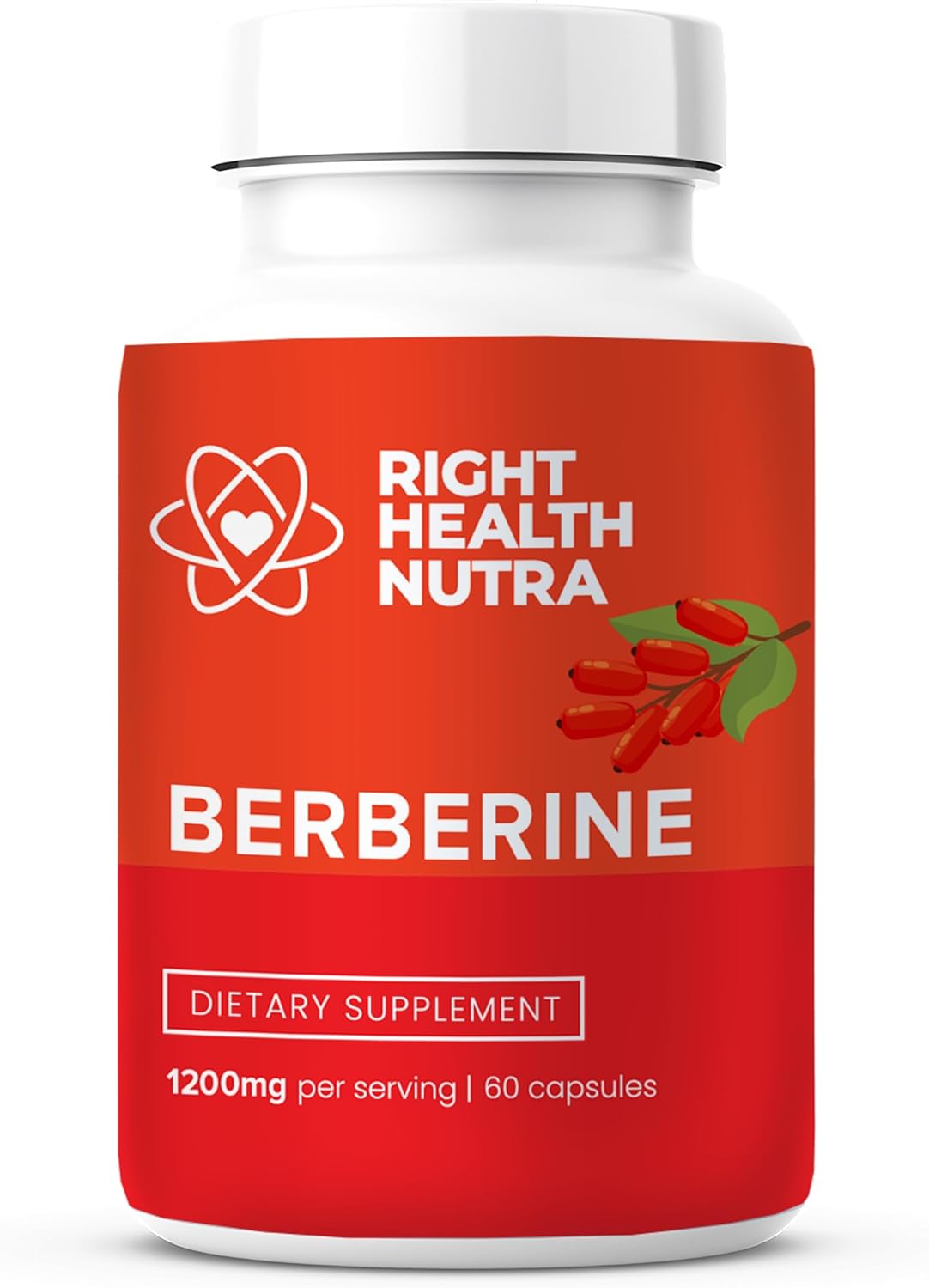 Berberine Balance 1200mg - Microbiome & Metabolic Support in 60 Vegan Capsules