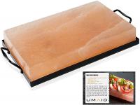Natural Himalayan Rock Salt Block Cooking Plate 12 X 8 X 1.5 for Cooking, Grilling, Cutting and Serv
