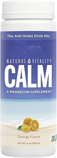 Natural Vitality Magnesium Calm Supplement, Orange&hellip;