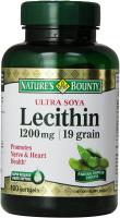 Nature's Bounty Ultra Soya Lecithin Softgels, 1200 mg - 100 Count