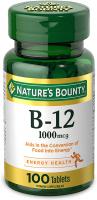 Nature's Bounty, Vitamin B12 Supplement, Supports Energy Metabolism and Nervous System Health, 1000m