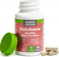 Naturenetics HairAnew All Hair Type Growth Vitamins, 5000mcg Biotin, For Women & Men - 60 Veg Ca