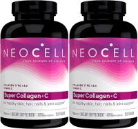 Neocell Super Collagen+C Type 1 and 3, 6000mg plus Vitamin C, (Pack of 2) - 250 Count