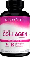 Neocell Super Collagen Type 1 and 3 plus Vitamin C Tablets - 120 Count